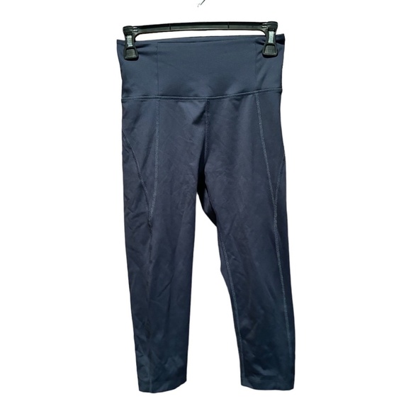 Girlfriend Collective High Waisted Capri Leggings in Navy Small - Picture 1 of 6